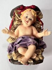 Vintage 1992 Enesco Nativity Holy Family Baby Jesus Resin Figurine picture