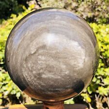 5LB TOP Natural Silver Obsidian Sphere Crystal quartz Ball Healing 778 picture