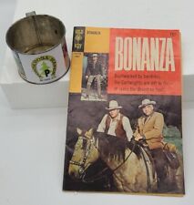 BONANZA Lot Bonanza Comic  Book GOLD KEY August 1969 Ponderosa Ranch Tin Cup picture