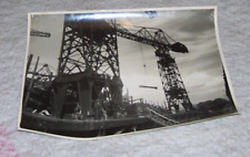 ADMIRALTY OFFICIAL PHOTOGRAPH TYPES OF CRANES USED IN BRITISH DOCKYARDS 1943 picture