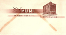1930s DAYTON OHIO HOTEL MIAMI ALBERT PICK HOTEL  STATIONARY LETTERHEAD  Z712 picture