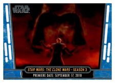 2017 Topps Star Wars 40th Anniversary #12 Star Wars The Clone Wars Season 3 Blue picture