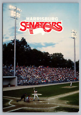 Harrisburg Senators Baseball Stadium Riverside 1987 AA Championship Postcard P3 picture