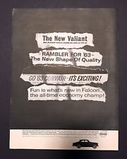 Volvo Compact Car 1963 Vintage Poster Type Ad Advert (Valiant, Rambler, Corvair) picture