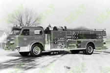 35mm B&W Photo Negative: AURORA, IL 19?? AMERICAN LAFRANCE QUAD fire apparatus picture