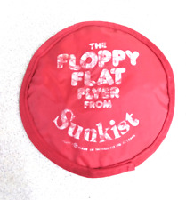Vintage Sunkist Floppy Flat Flyer Pocket Frisbee Type 1980's Promotional Toy 7