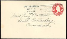 1916 SANTA BARBARA PANAMA CALIFORNIA INT'L EXPOSITION @ SAN DIEGO Slogan Cancel picture