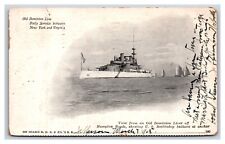 Battleship Indiana At Anchor 1905 Dominion Line UDB Postcard H18 picture