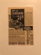 Evinrude Motors 1930s Magazine Advertising Protective In Sleeve IA8015 picture