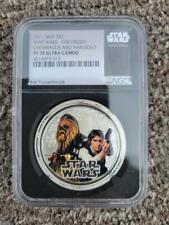 2011 NIUE $2 Star Wars Chewy $ Han 1 oz silver PF 70 Ultra Cameo Black Series picture