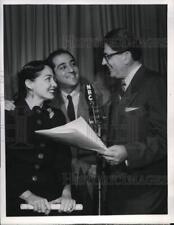 1952 Press Photo Marguerite Piazza, Robert Merrill & Meredith Willson in Encore picture