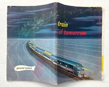 1947 - TRAIN OF TOMORROW - GENERAL MOTORS - GREAT BOOKLET SHOWING CARS, ETC. picture