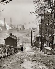 1941 Winter Time MILL DISTRICT Pittsburgh Pa PHOTO  (190-p) picture