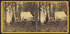 Photo of Stereograph,Camp,University Party,North Shore,June 1868,Tent,Campsite picture