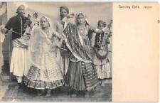 Dancing Girls, Jaipur INDIA Musical Instruments c1910s Antique Postcard picture