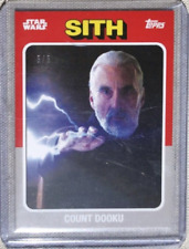 2024 Topps Star Wars Throwback Thursday Count Dooku #39 Silver Variant 5/5 picture