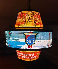 RARE Vintage Heileman’s OLD STYLE BEER Rotating MOTION Bar Light Sign See Video picture