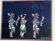 Lewis Brown Indian Dancers Framed Art Native American 21.5