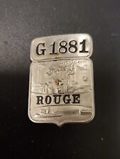 VINTAGE FORD EMPLOYEE BADGE, ROUGE DEARBORN ASSEMBLY PLANT, NUMBER G1881 picture