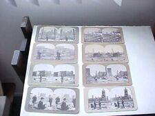 1906 SAN FRANCISCO EARTHQUAKE RUINS 8 LITHO PRINT STEREO VIEW CARDS BY GRIFFITH picture