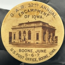 GAR Boone Iowa Grand Army Of The Republic Encampment Pinback Badge picture
