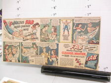 newspaper ad 1940s FAB laundry detergent soap caped superhero comic CHAINED WIFE picture