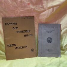 1936-1937 Purdue University Directory 155 pages & Citations 1935 Booklet picture