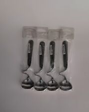 Stainless Norpro 18/8 Twisted Honey Jam Jelly Spoons Set Of 4 Rests On Jar picture