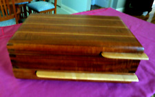 Handmade Wooden Jewelry Box ART DECO, dovetailed,drawer, beautiful piece 13