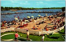 Indiana Beach on Lake Shafer, Miniature Golf, Indiana - Postcard picture
