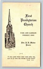 Fremont OH-Ohio, First Presbyterian Church Vintage Souvenir Postcard picture