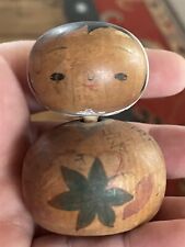 Japanese Art - SMALL WOMAN KOKESHI DOLL - Artist Signed c1940s Wooden Japan picture