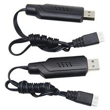  2 Pack 9125 7.4V 1.3A USB Charger Cable with XH-3P Plug for Q903 9125 SCX24  picture