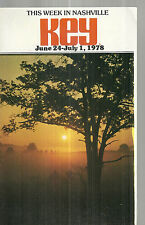 This Week in Nashville June 24 1978 Tennessee Travel Guide Key picture