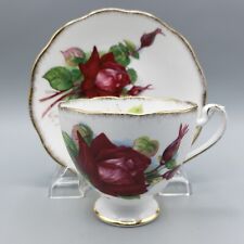 Vintage Roslyn Teacup & Saucer Authentic Wheatcroft Roses Grand Gala  England picture