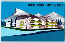 Banff Alberta Canada Postcard Rundle Manor c1950's Vintage Unposted picture
