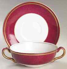 Wedgwood Swinburne Ruby Cream Soup & Saucer 2355187 picture