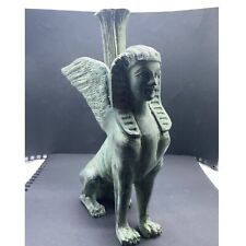 Genuine Ancient Egyptian Isis Winged Goddess Bronze Rare Figure picture