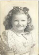 5 x 7 FOUND PHOTOGRAPH Vintage B + W YOUNG GIRL Original JD 010 6 R picture