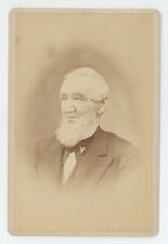 Antique Circa 1880s Cabinet Card Handsome Older Man With Chin Beard Antwerp, NY picture