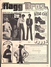 advertising print 1974 Fashion Men Flagg Bros. Rise On Shoes Leather Slacks ad picture