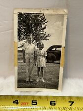 Vintage Photo Snapshot Of Little Boy And Girl With Cute Outfits  picture