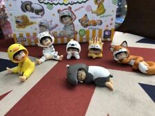 6pcs/set Osomatsu-san Matsuno Karamatsu Animal pajamas Cute Mini Figure NO BOX picture
