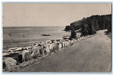 1938 Otter Cliffs and Shore Road Acadia National Park Bar Harbor ME Postcard picture
