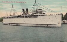 ZAYIX Postcard Great Lakes Steamer SS Ontario No. 1, Charlotte, New York c1913 picture