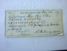 1867 Steamer Matterhorn From UK Custom House Port Philadelphia Ship Document picture