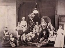 late 1800s photograph group various international costume great fashion examples picture