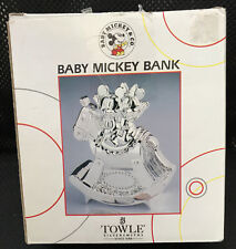 1994 Towle Silversmiths Baby Mickey Bank - Box picture