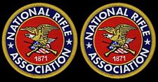 NRA National Rifle Association 2nd amendment 1871 Patch -2PC HOOK BACKING  3