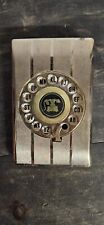 Vintage MCM Telephone Index Hanging Rotary Dial Address Book Gold Eagle (C-2) picture